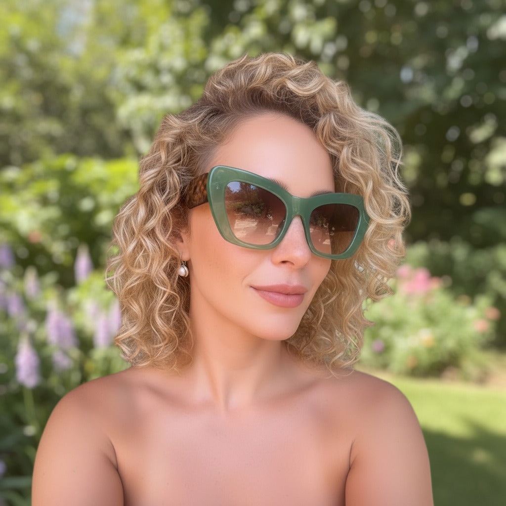 Óculos de Sol Feminino Retangular Vintage – Lente Degradê