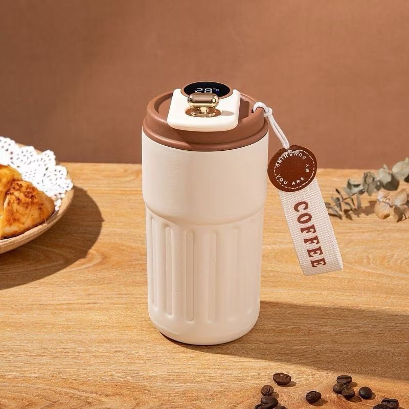 Copo Térmico Inox 450ml com LED Antivazamento