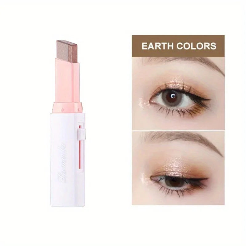 Sombra em bastão gradiente de duas cores tridimensional natural