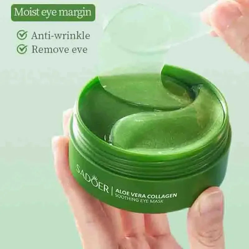 60 Unidades de Máscara para Olhos com Colágeno e Aloe Vera