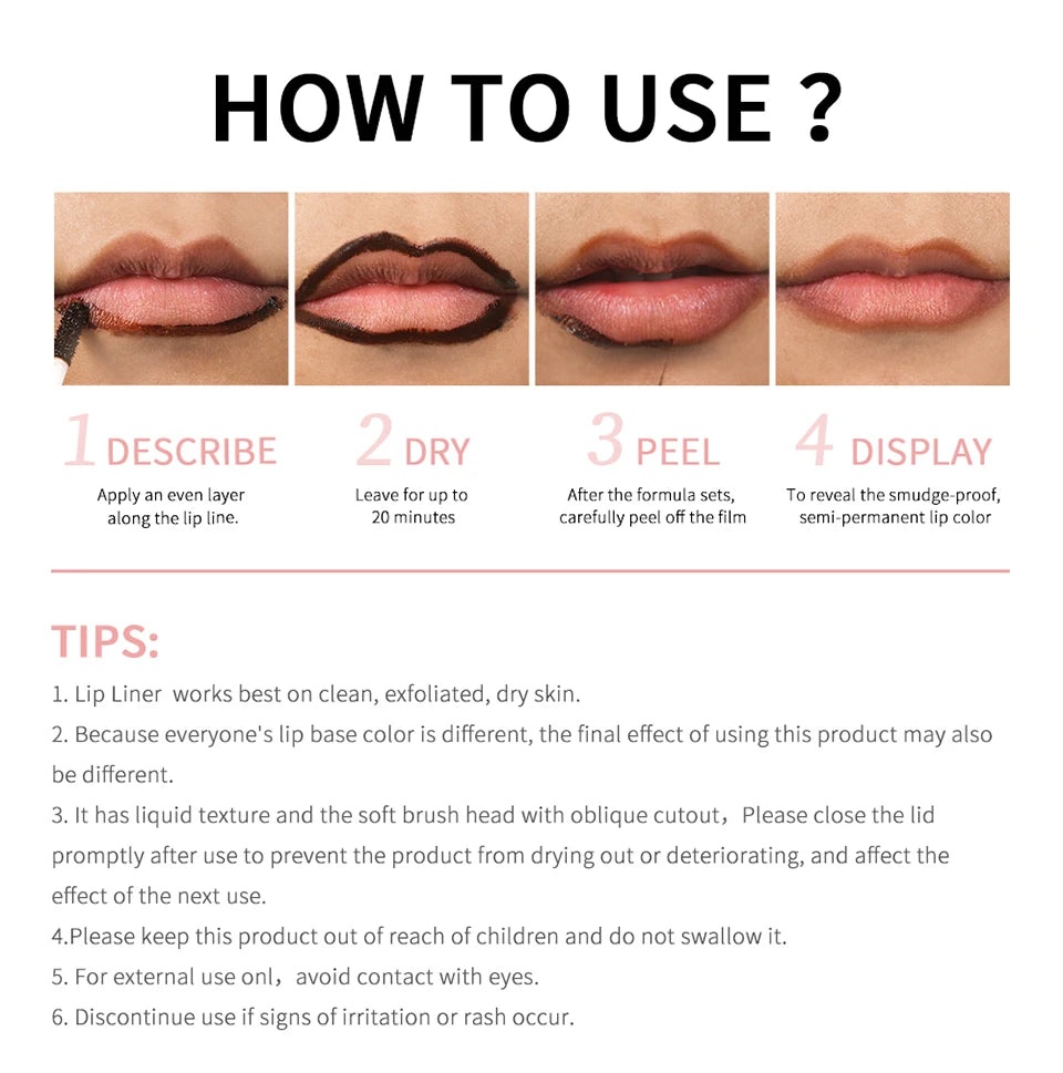 Tinta Labial Peel-Off Matre com Contorno