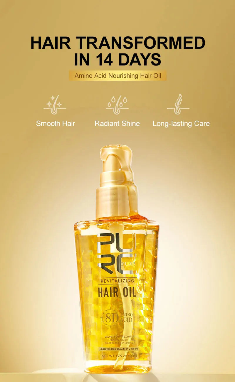 Óleo Capilar Nutritivo de Argan do Marrocos PURC