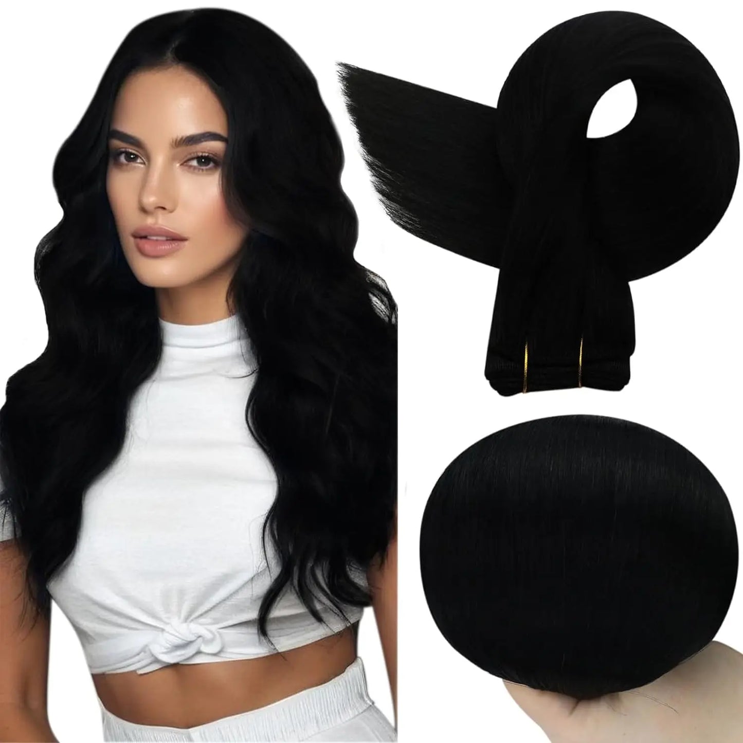 Extensões de Cabelo Humano Liso