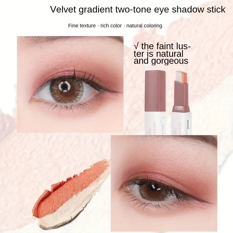 Sombra em bastão gradiente de duas cores tridimensional natural