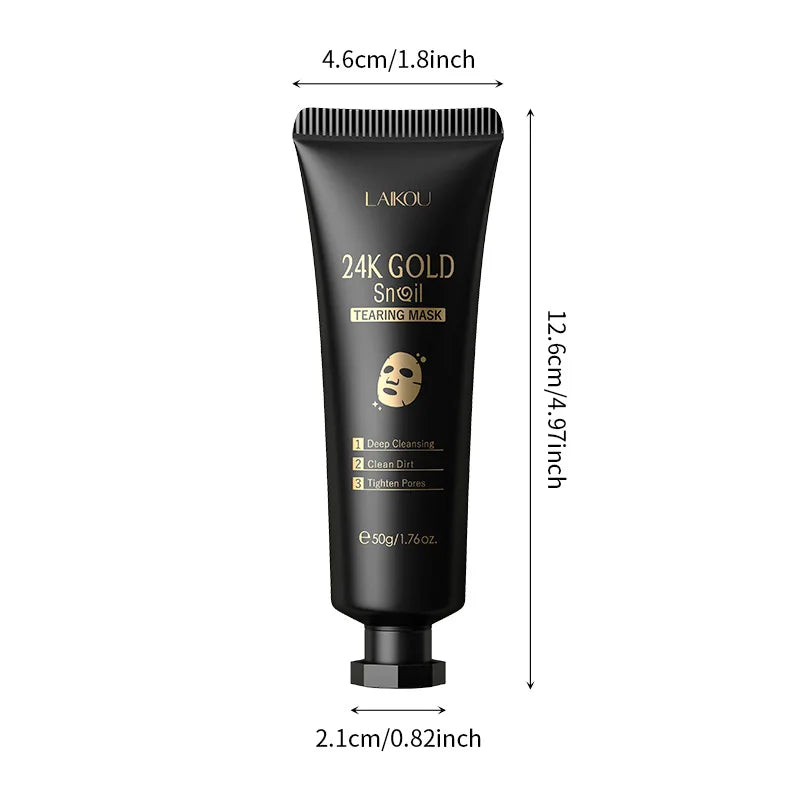 Máscara Facial de Ouro 24K LAIKOU com Sakura
