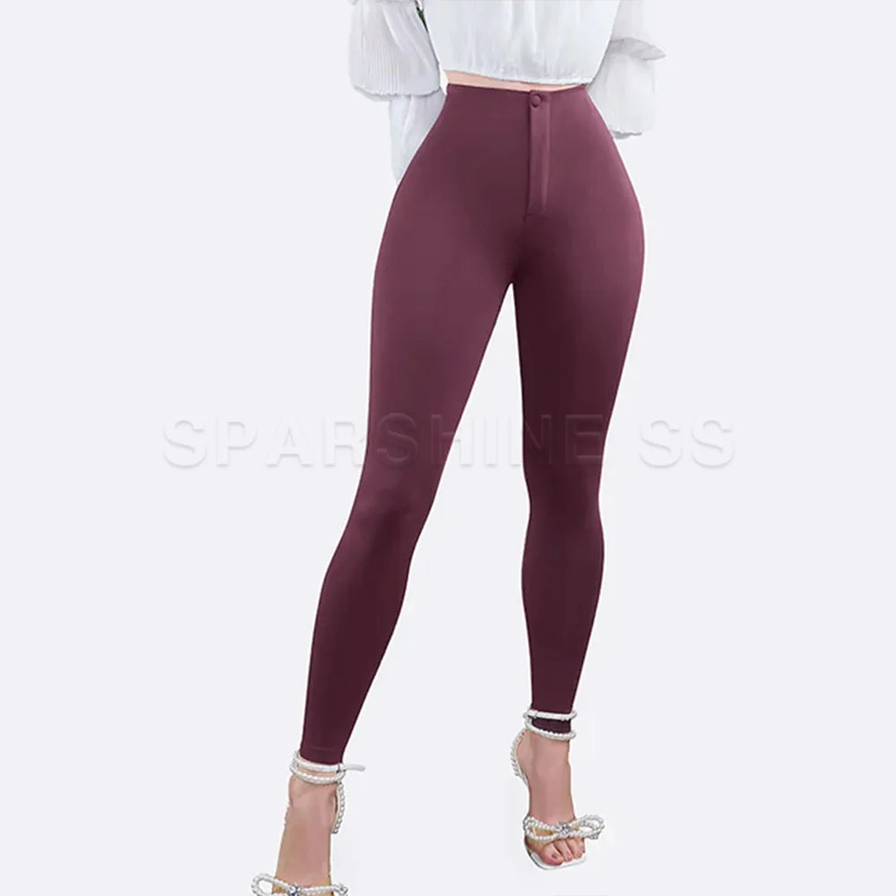 Legging Feminina 2024 Sem Costura – Cintura Alta, Efeito Levanta Bumbum, Ideal para Academia e Yoga