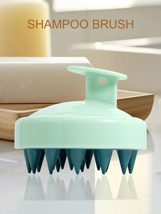 Escova OliVêra Massageadora de Couro Cabeludo e Cabelo em Silicone