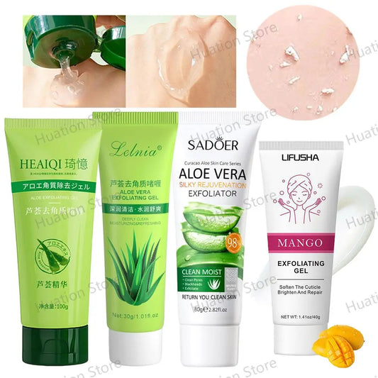 Gel Esfoliante Facial de Aloe Vera – Limpa, Hidrata e Remove Cravos