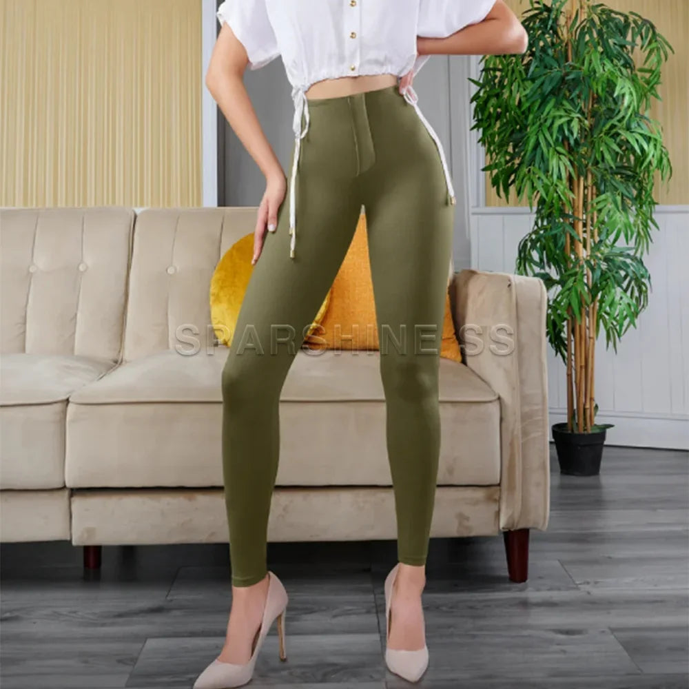 Legging Feminina 2024 Sem Costura – Cintura Alta, Efeito Levanta Bumbum, Ideal para Academia e Yoga