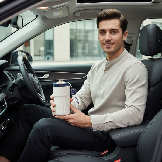 Copo Térmico Inox 450ml com LED Antivazamento