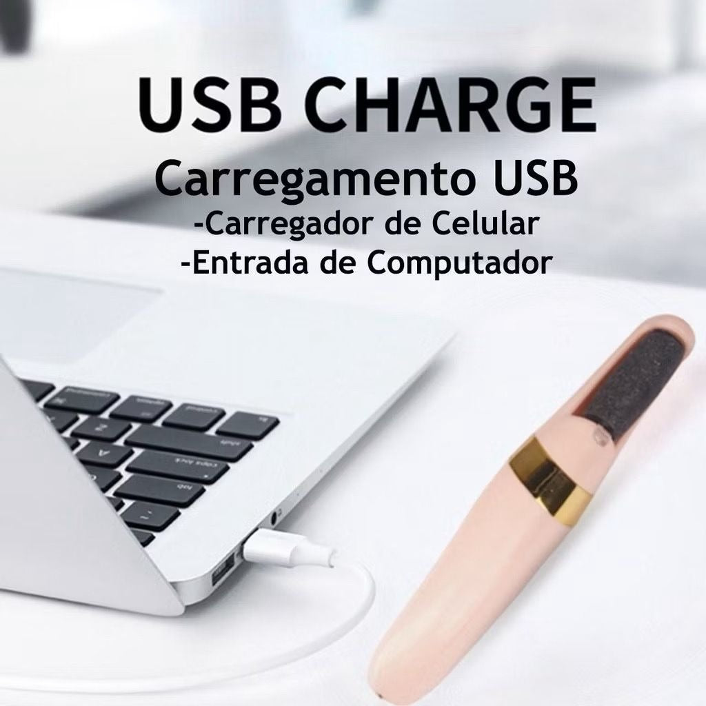 Lixador de Pé Elétrico Portátil Fanglo – Esfoliador e Removedor de Calos