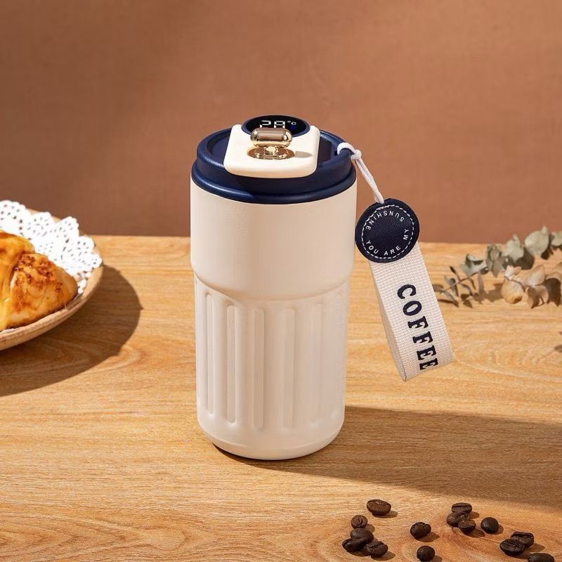 Copo Térmico Inox 450ml com LED Antivazamento