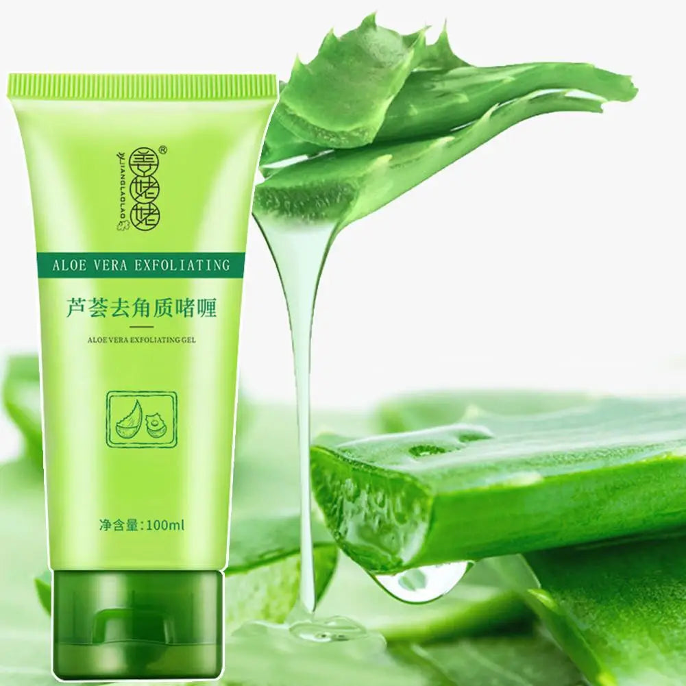 Gel Esfoliante Facial de Aloe Vera – Limpa, Hidrata e Remove Cravos