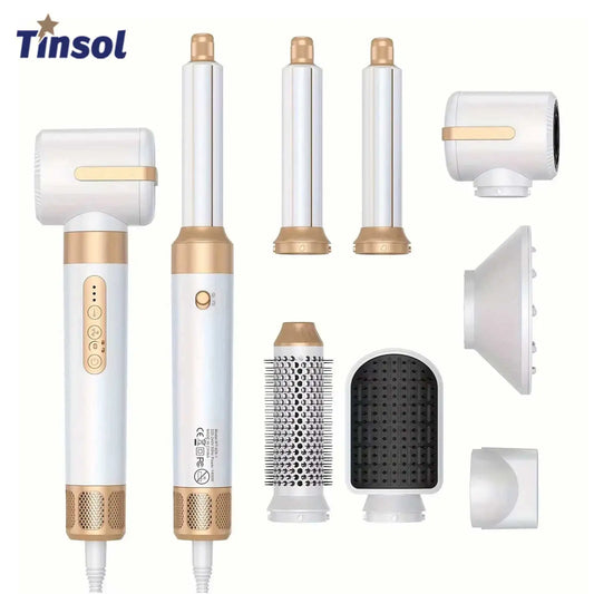 Tinsol 7 em 1 Escova Secadora Íônica com Difusor e Modelador