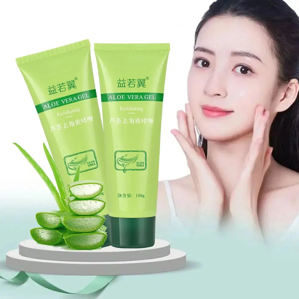 Gel Esfoliante Facial de Aloe Vera – Limpa, Hidrata e Remove Cravos