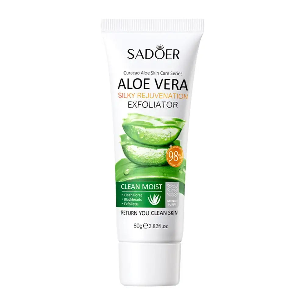 Gel Esfoliante Facial de Aloe Vera – Limpa, Hidrata e Remove Cravos