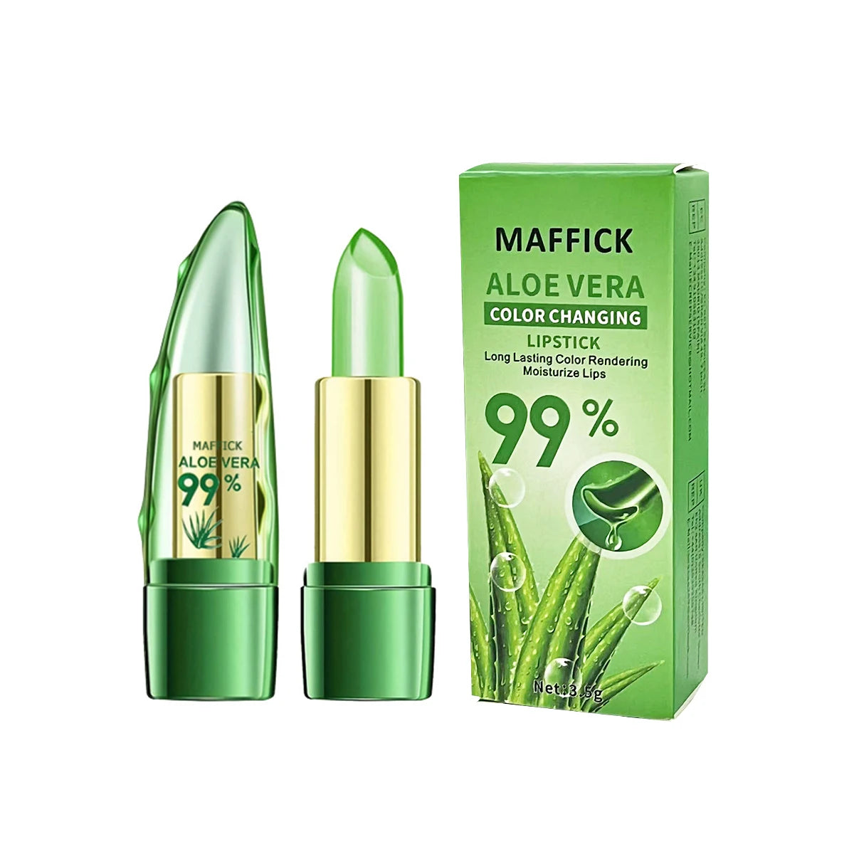 Batom Aloe Vera Mágico – Hidratação e Cor de Longa Duração