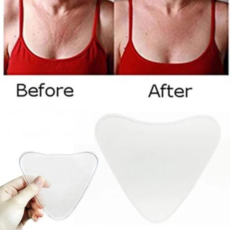 Adesivo de Silicone Reutilizável – Antirrugas para Testa e Olhos