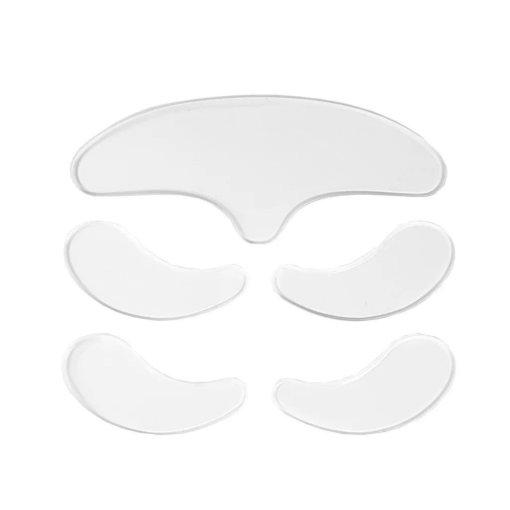 Adesivo de Silicone Reutilizável – Antirrugas para Testa e Olhos
