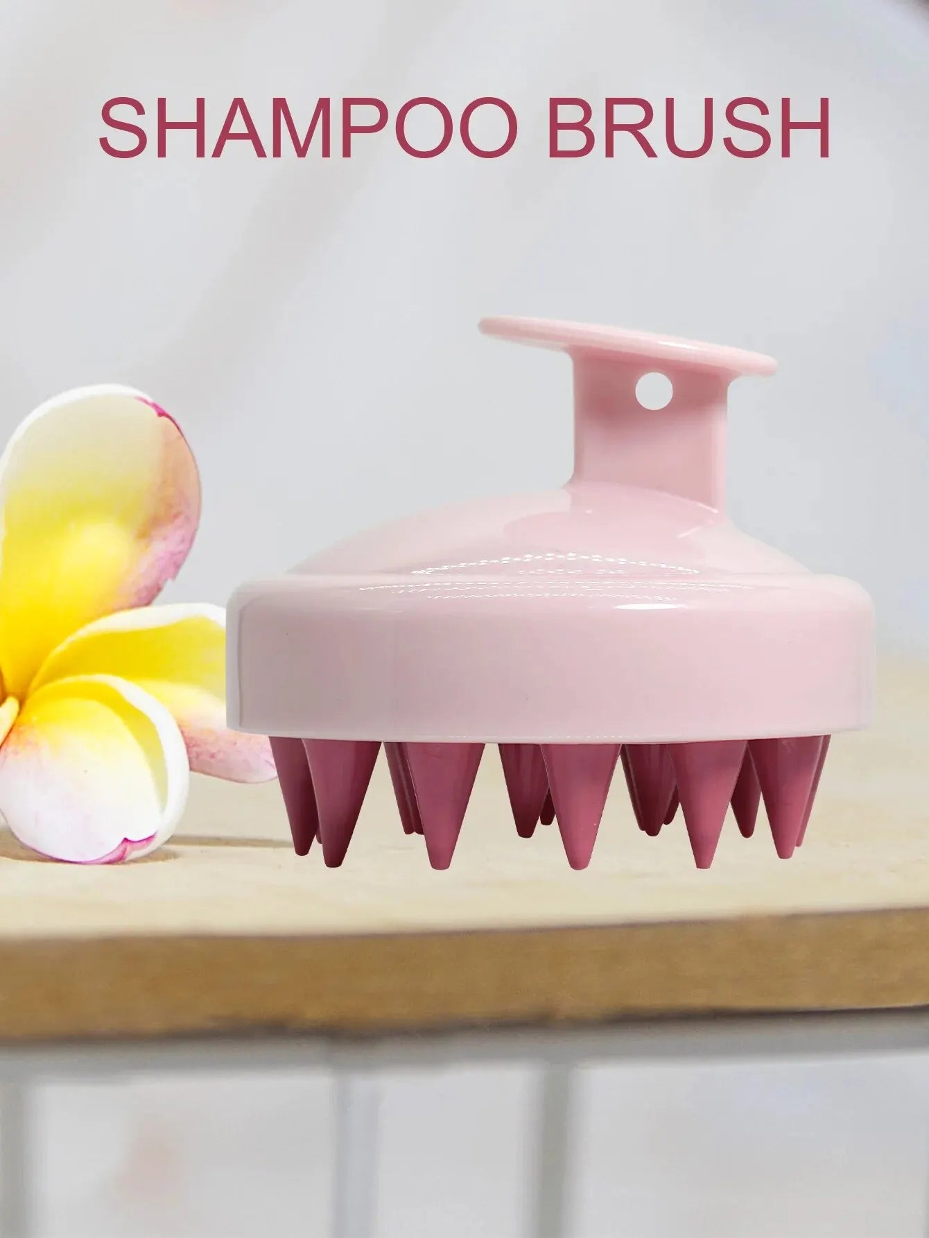 Escova OliVêra Massageadora de Couro Cabeludo e Cabelo em Silicone