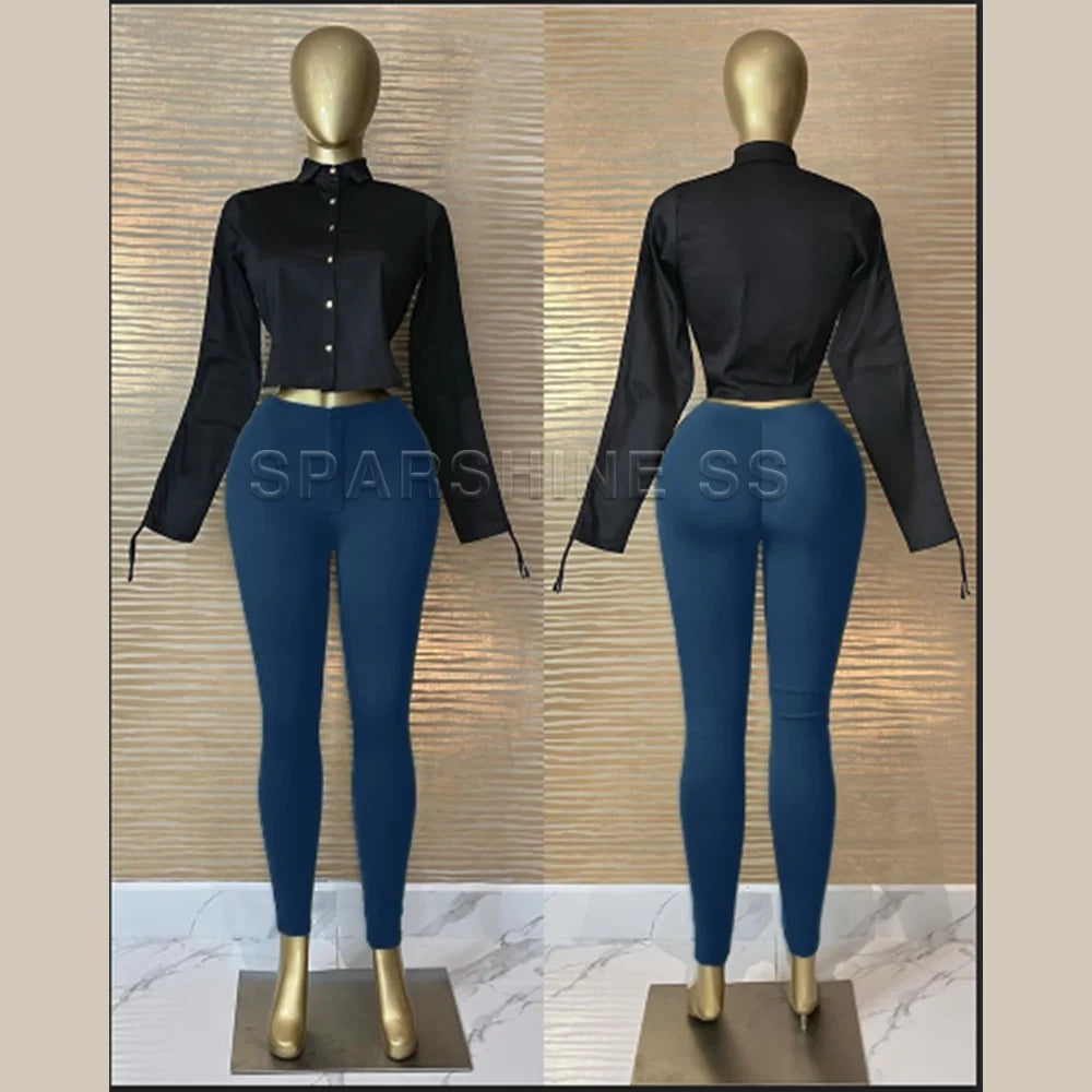 Legging Feminina 2024 Sem Costura – Cintura Alta, Efeito Levanta Bumbum, Ideal para Academia e Yoga