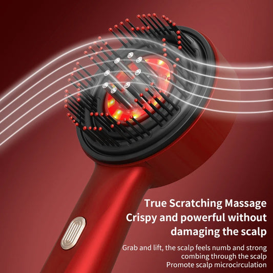 Pente Massageador 3 Modos – Estimula Folículos e Aplica Óleo Capilar