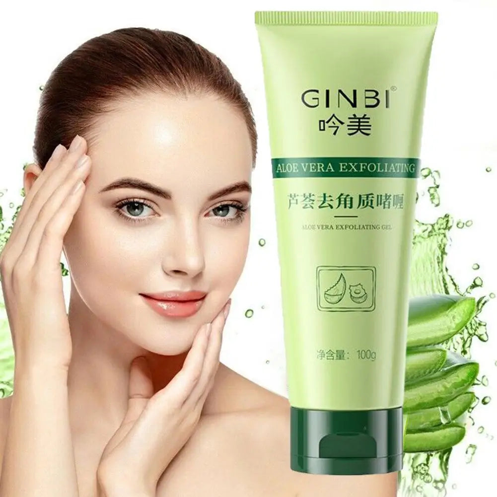 Gel Esfoliante Facial de Aloe Vera – Limpa, Hidrata e Remove Cravos