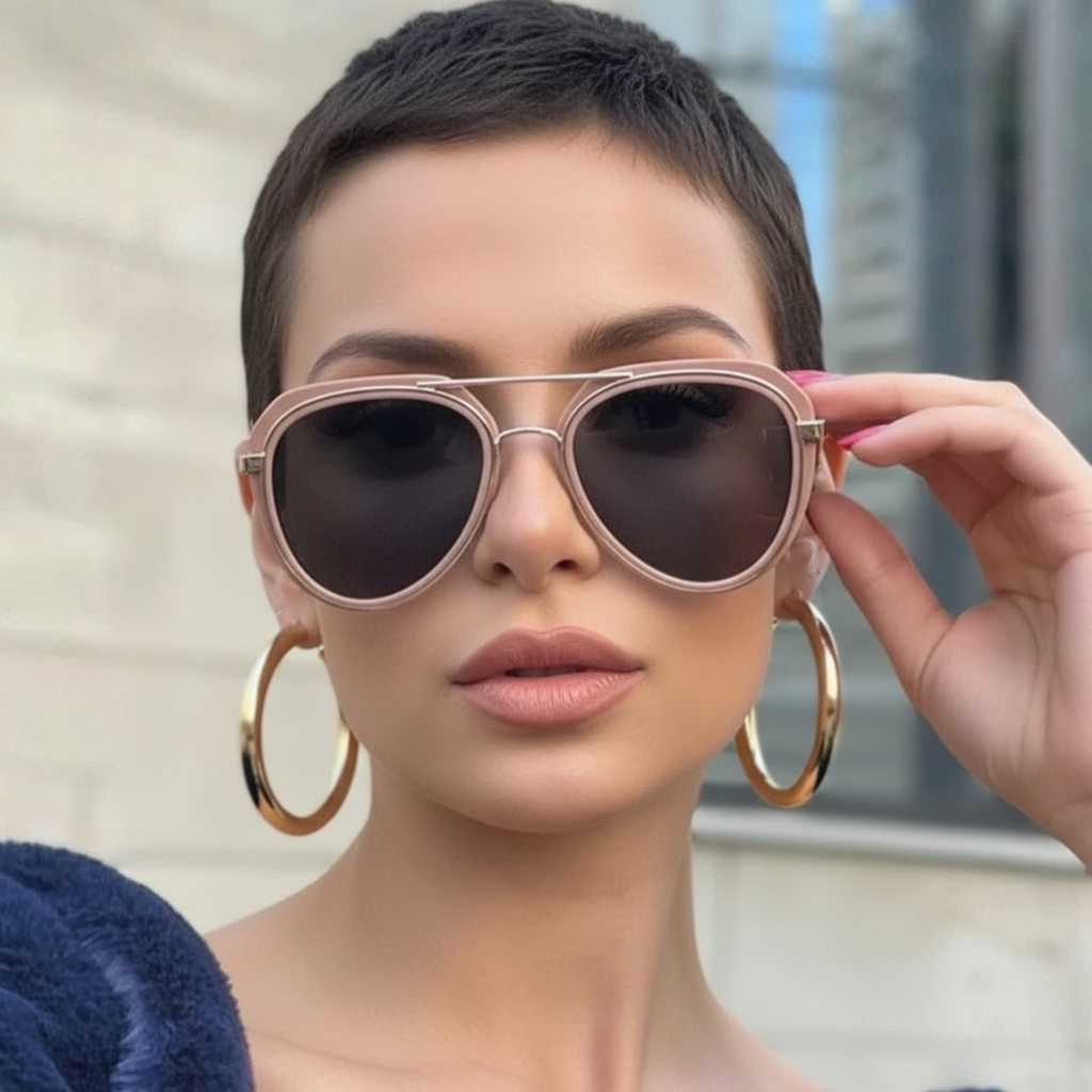 Óculos de Sol Aviador Unissex UV400 – Acetato e Metal Premium