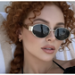Óculos de Sol Feminino Retrô Oval