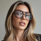 Óculos de Sol Feminino Retrô Luxo – Tendência High-End