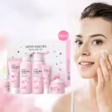Kit Facial Sakura com 6 Peças – Cuidados Completos para a Pele